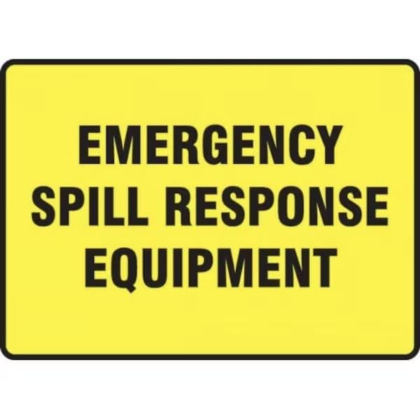 Accuform SAFETY SIGN EMERGENCY SPILL RESPONSE MCHL565XT - main